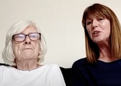 Edith Stephenson (ES) and her daughter Debbie Mudge (DM)
